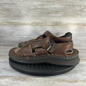 Earth Women’s Fisherman Brown Leather Strappy Sandals Size 9